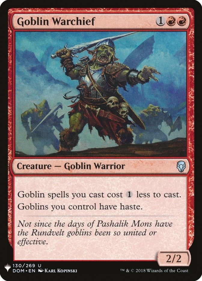 Goblin Warchief (130) [LIST] - MTG Single
