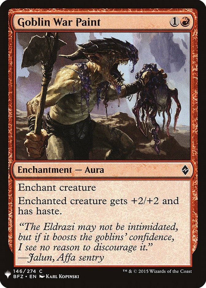 Goblin War Paint (146) [LIST] - MTG Single