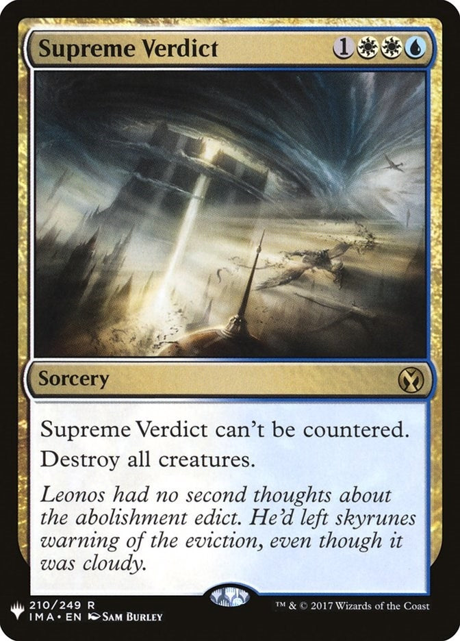 Supreme Verdict (210) [LIST] - MTG Single