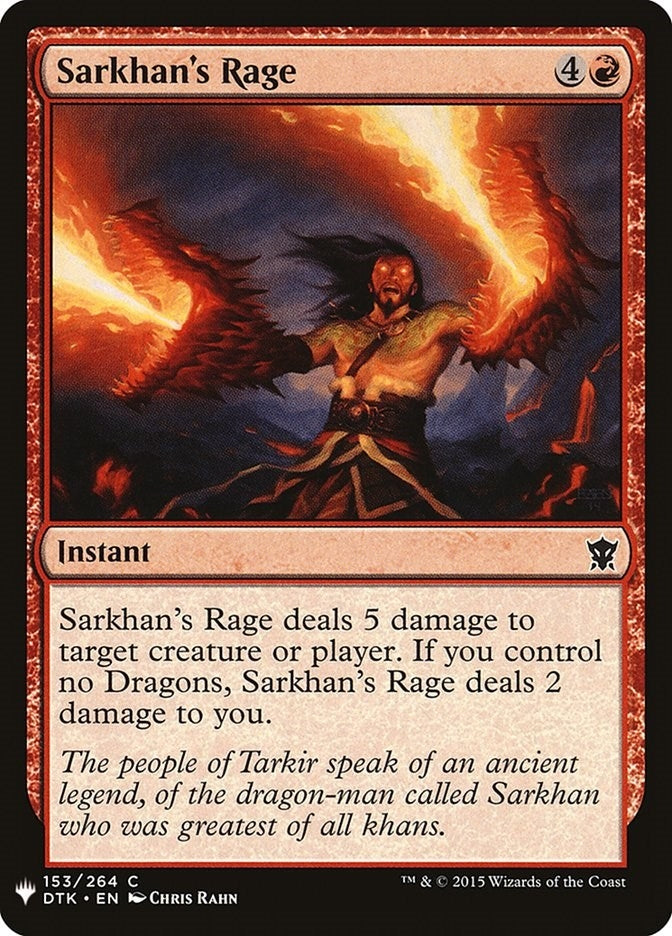 Sarkhan’s Rage (153) [LIST] - MTG Single