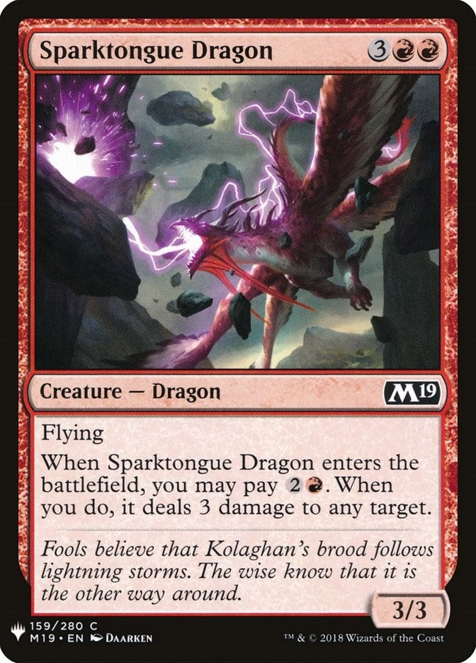 Sparktongue Dragon (159) [LIST] - MTG Single