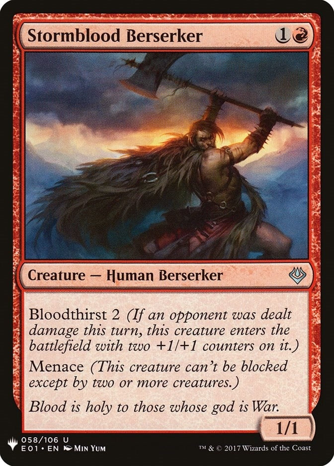 Stormblood Berserker (58) [LIST] - MTG Single