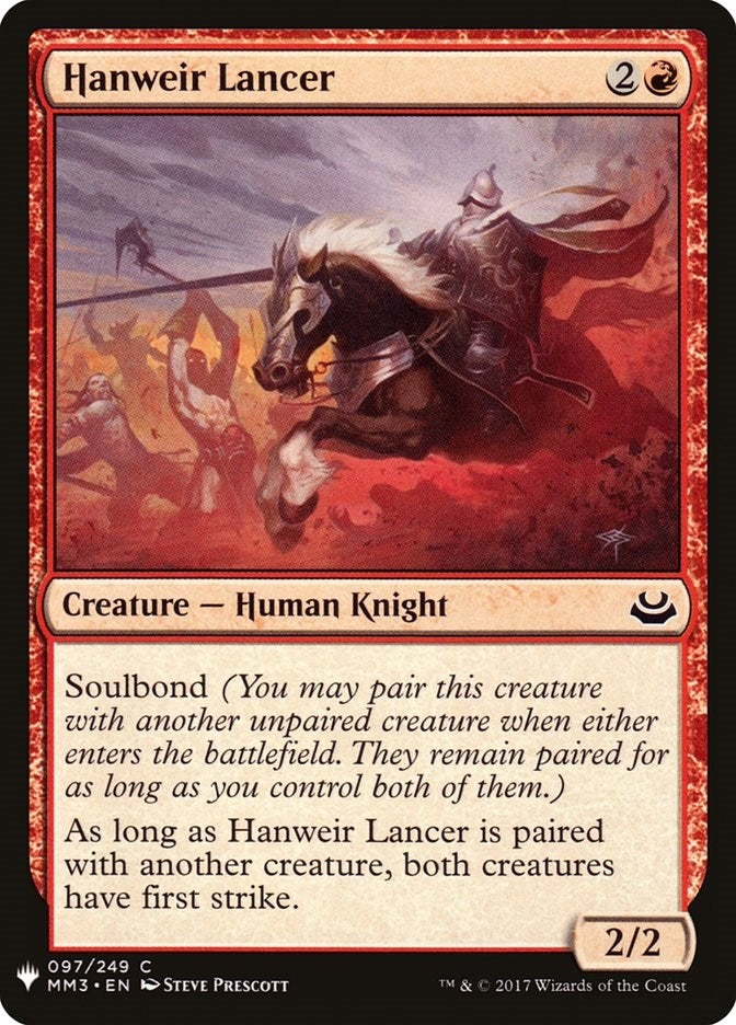 Hanweir Lancer (97) [LIST] - MTG Single