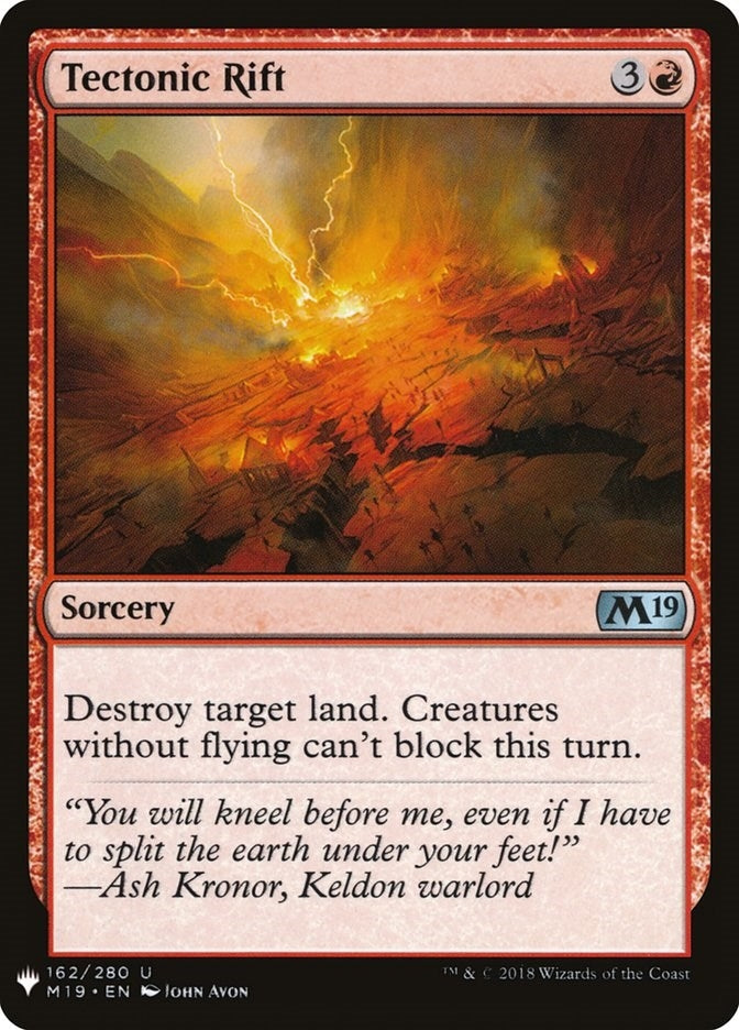 Tectonic Rift (162) [LIST] - MTG Single