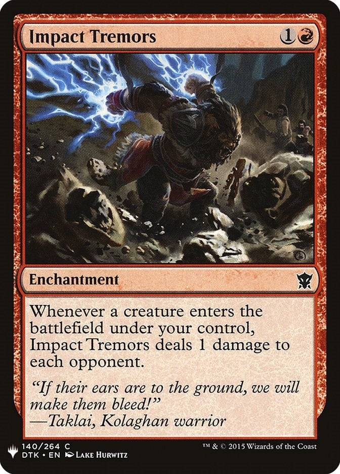 Impact Tremors (140) [LIST] - MTG Single