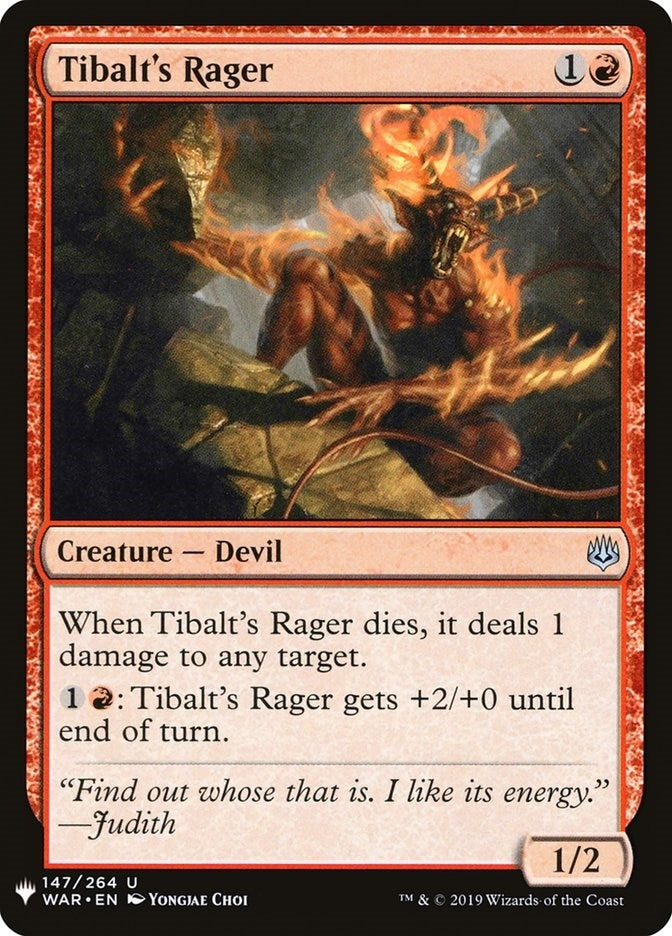 Tibalt’s Rager (147) [LIST] - MTG Single