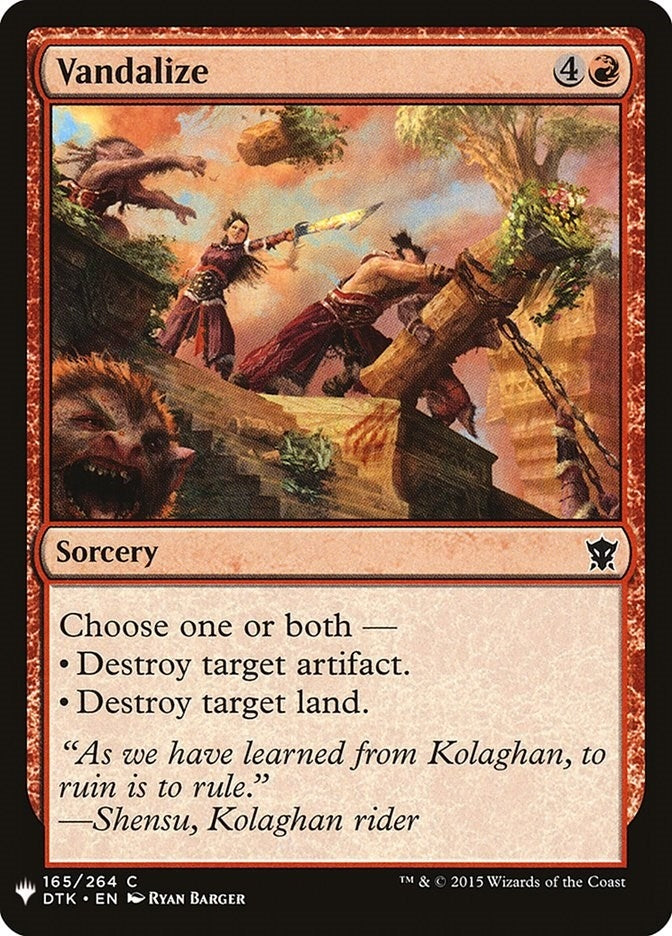 Vandalize (165) [LIST] - MTG Single