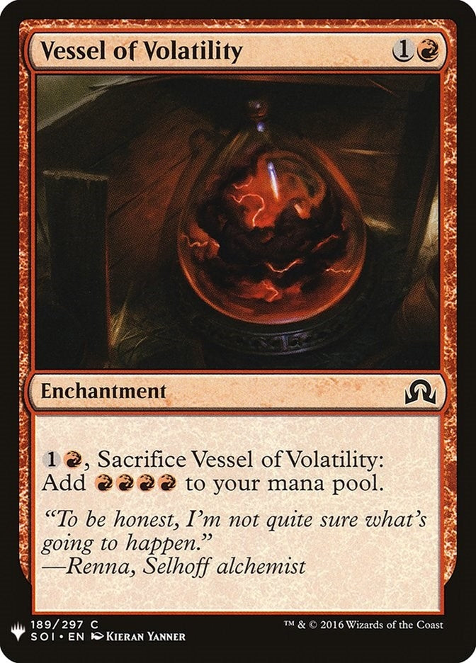 Vessel of Volatility (189) [LIST] - MTG Single