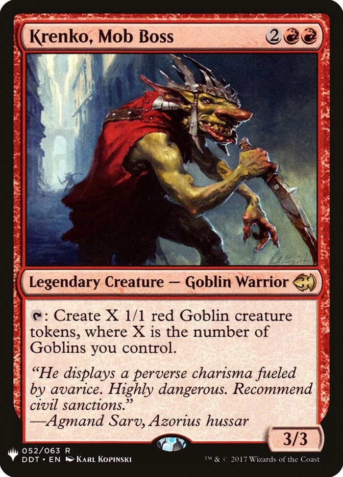 Krenko Mob Boss (52) [LIST] - MTG Single