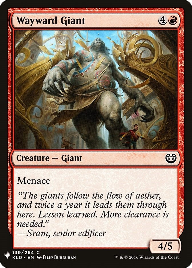 Wayward Giant (139) [LIST] - MTG Single