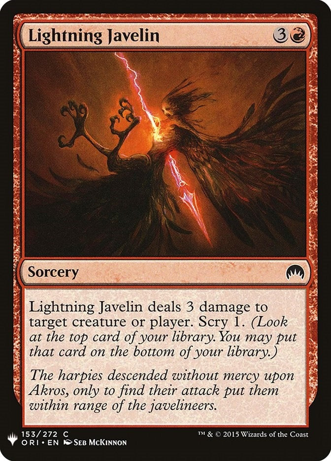 Lightning Javelin (153) [LIST] - MTG Single