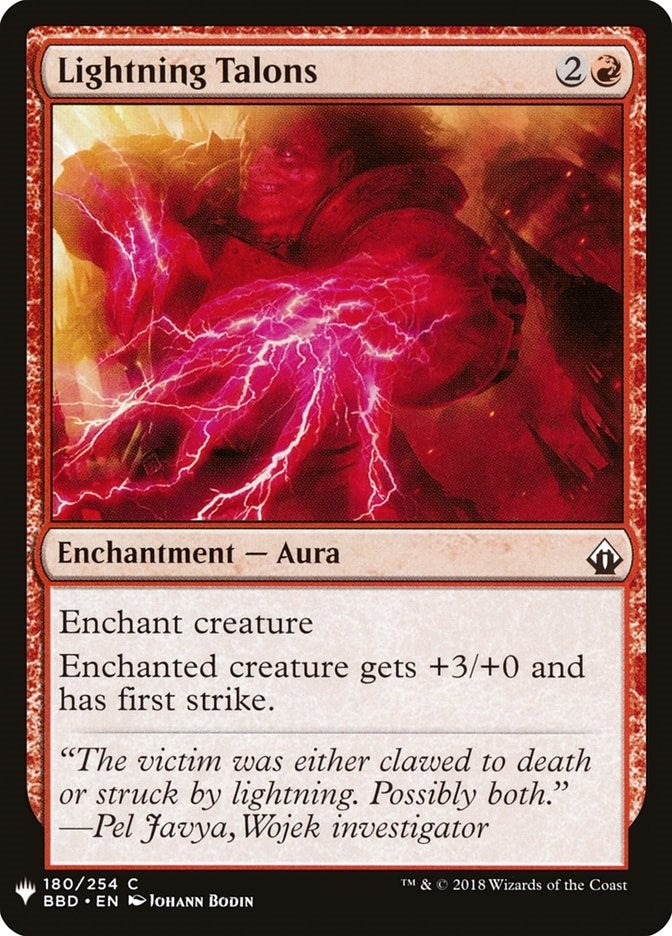 Lightning Talons (180) [LIST] - MTG Single