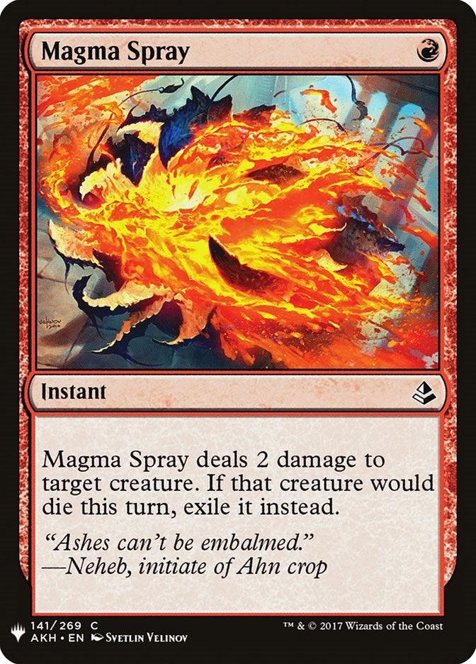 Magma Spray (141) [LIST] - MTG Single