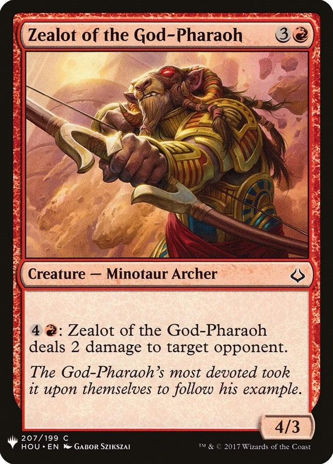 Zealot of the God-Pharaoh (207) [LIST] - MTG Single