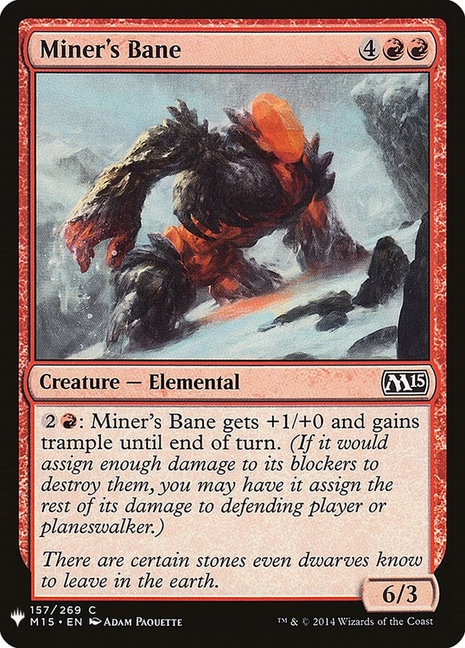 Miner’s Bane (157) [LIST] - MTG Single