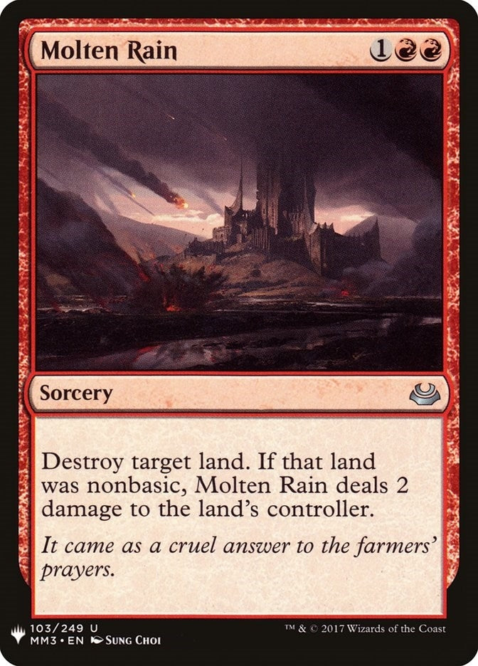 Molten Rain (103) [LIST] - MTG Single