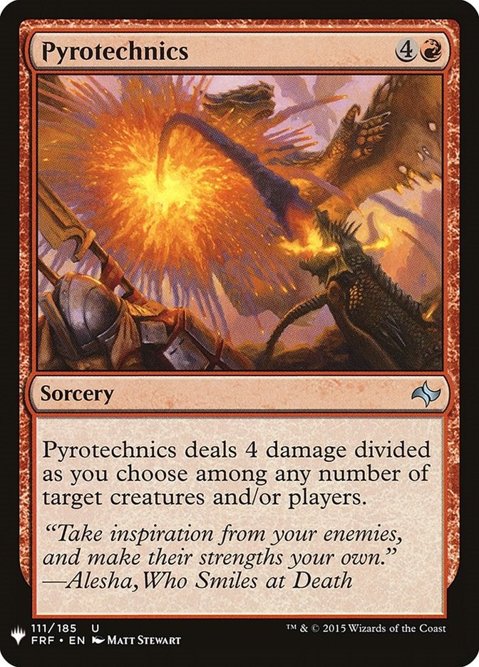 Pyrotechnics (111) [LIST] - MTG Single