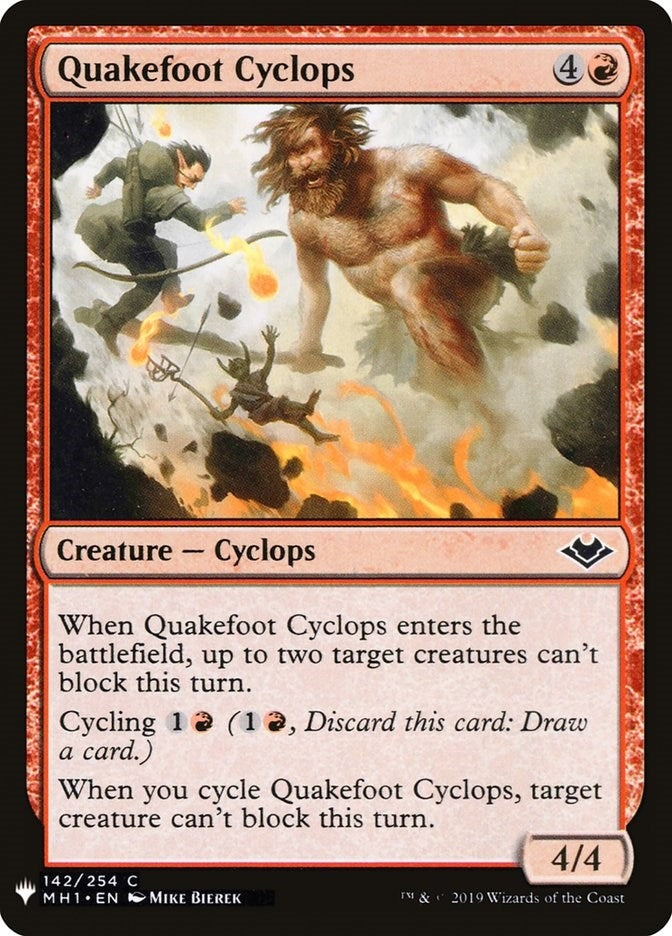 Quakefoot Cyclops (142) [LIST] - MTG Single