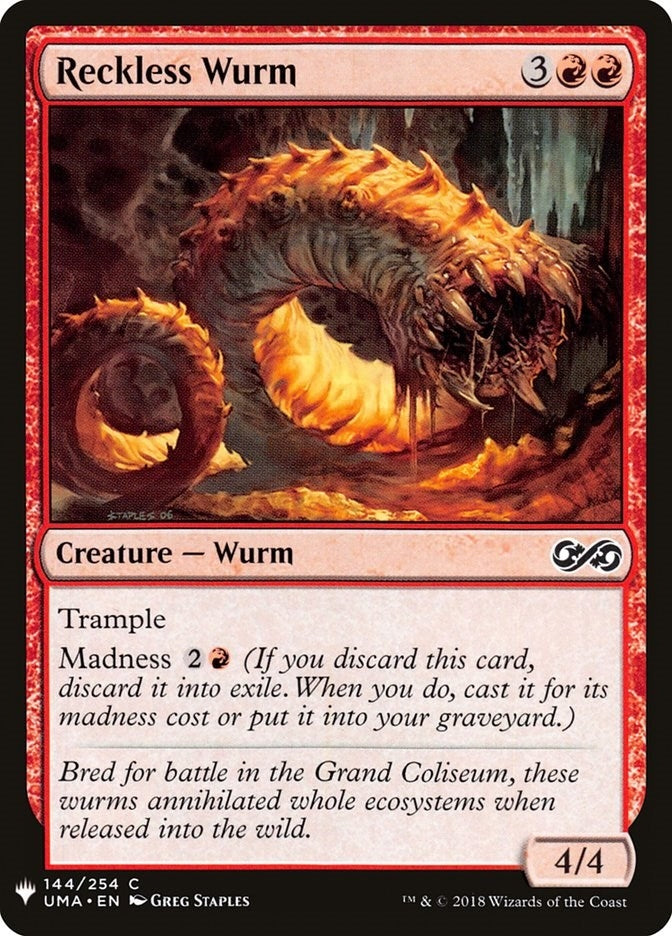 Reckless Wurm (144) [LIST] - MTG Single