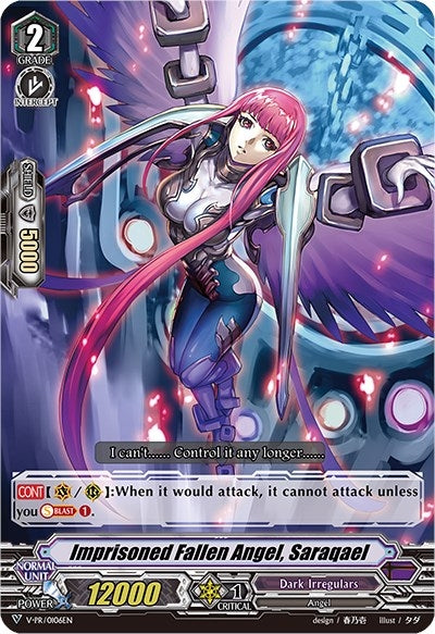 Imprisoned Fallen Angel Saraqael (RRR Foil) (106) [VPR] - Cardfight Vanguard Single