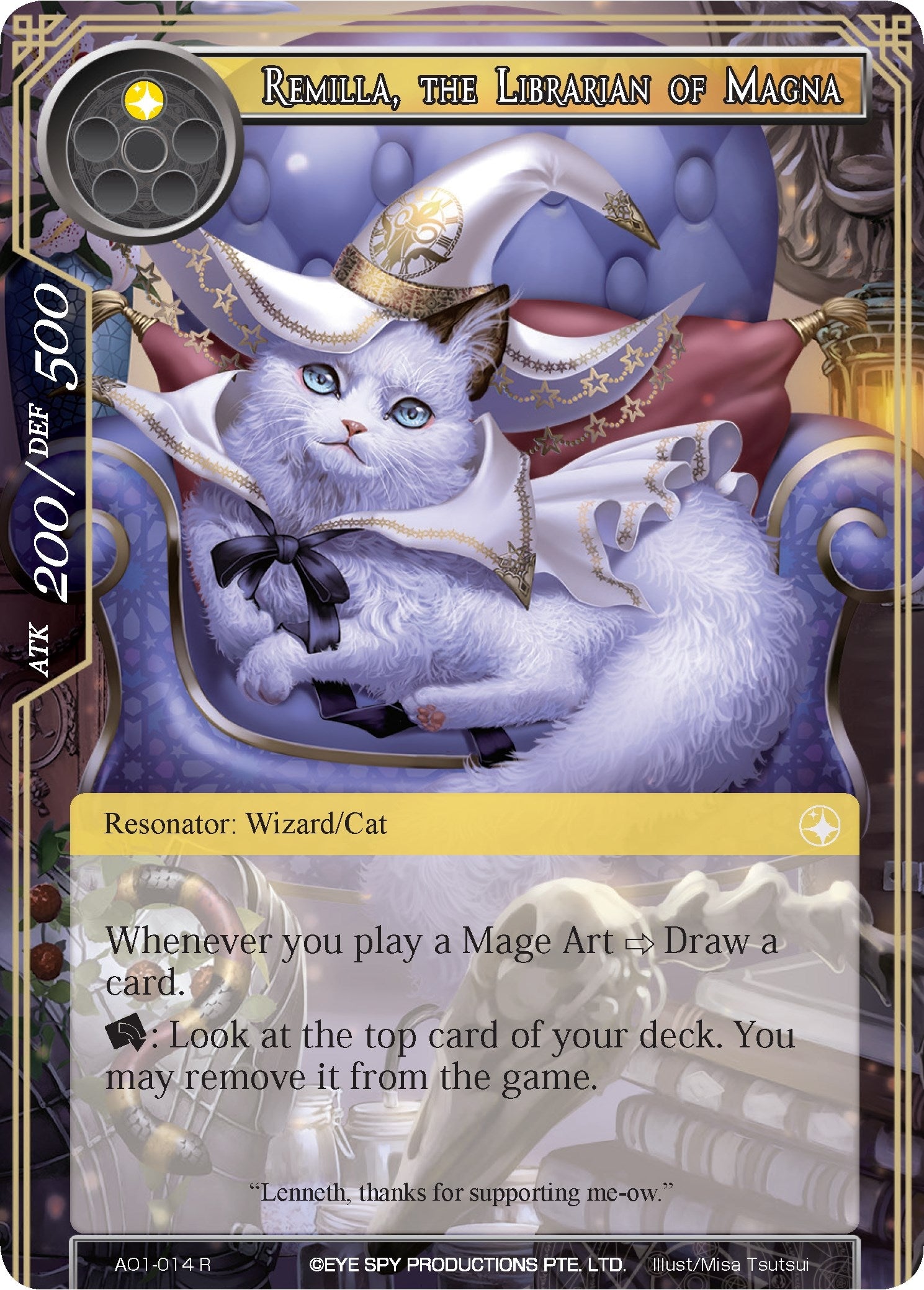 Remilla the Librarian of Magna (1014) [AO1] - Force of Will Single