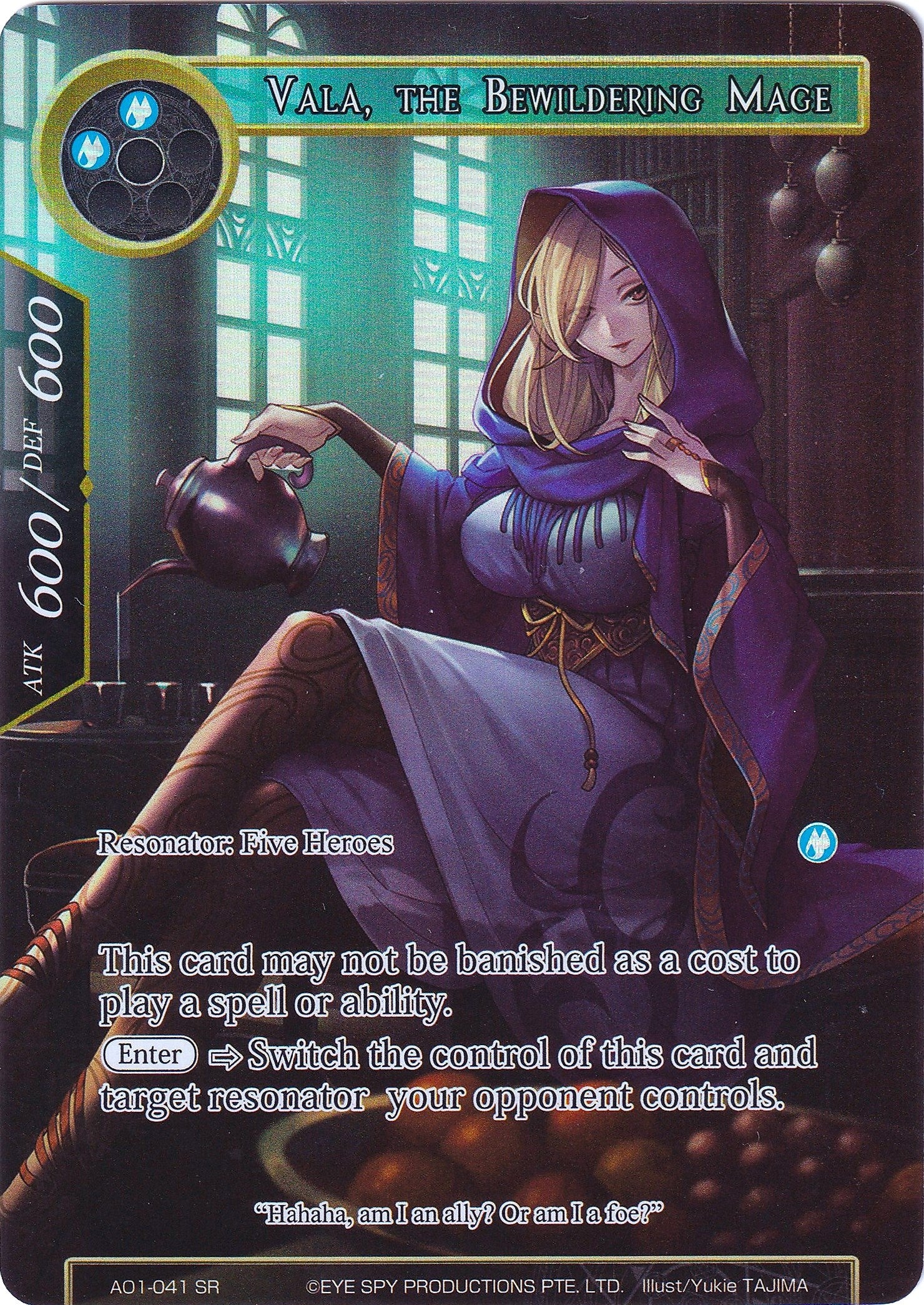 Vala the Bewildering Mage (Full Art) (1041) [AO1] - Force of Will Single