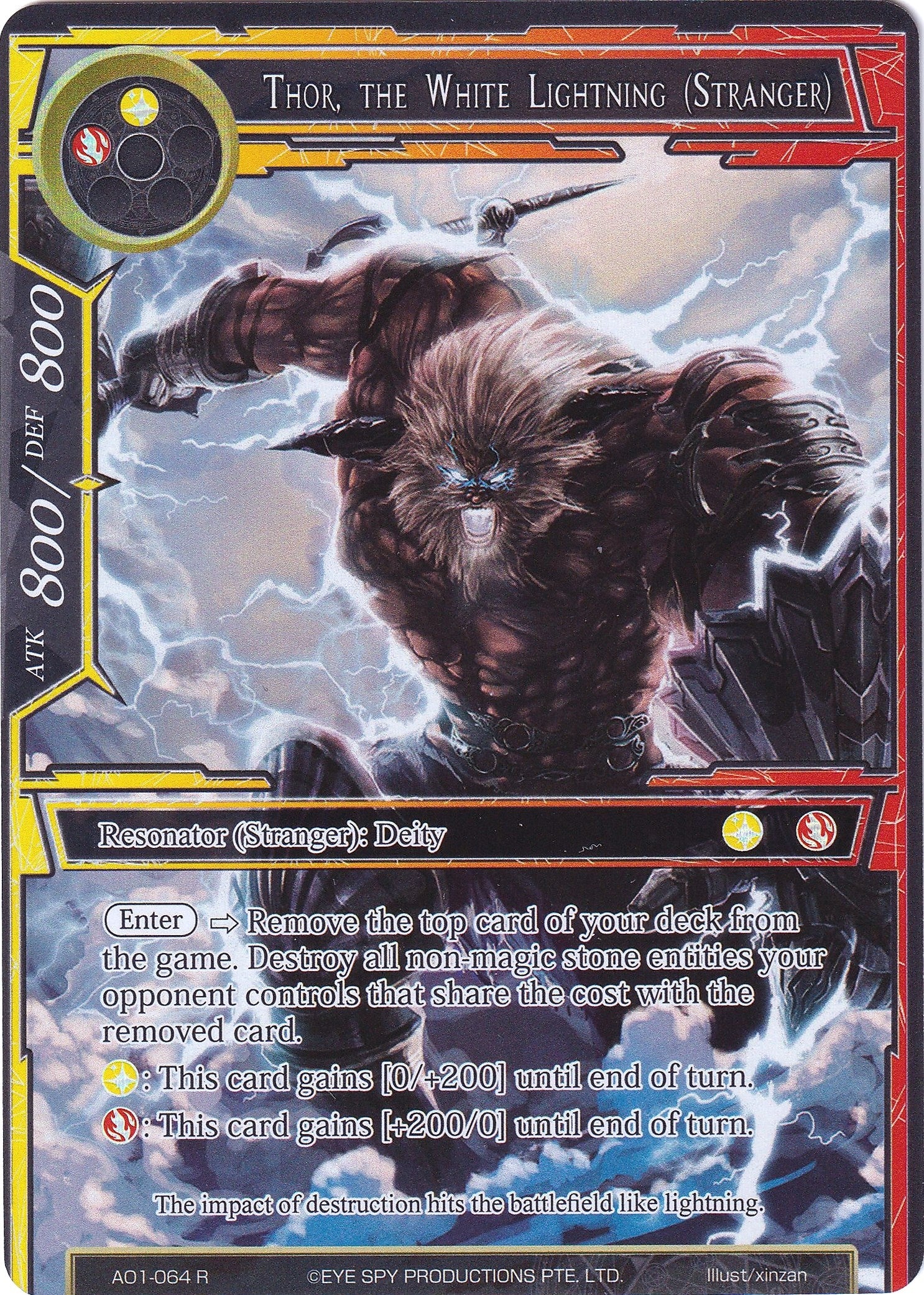 Thor the White Lightning (Stranger) (Full Art) (1064) [AO1] - Force of Will Single
