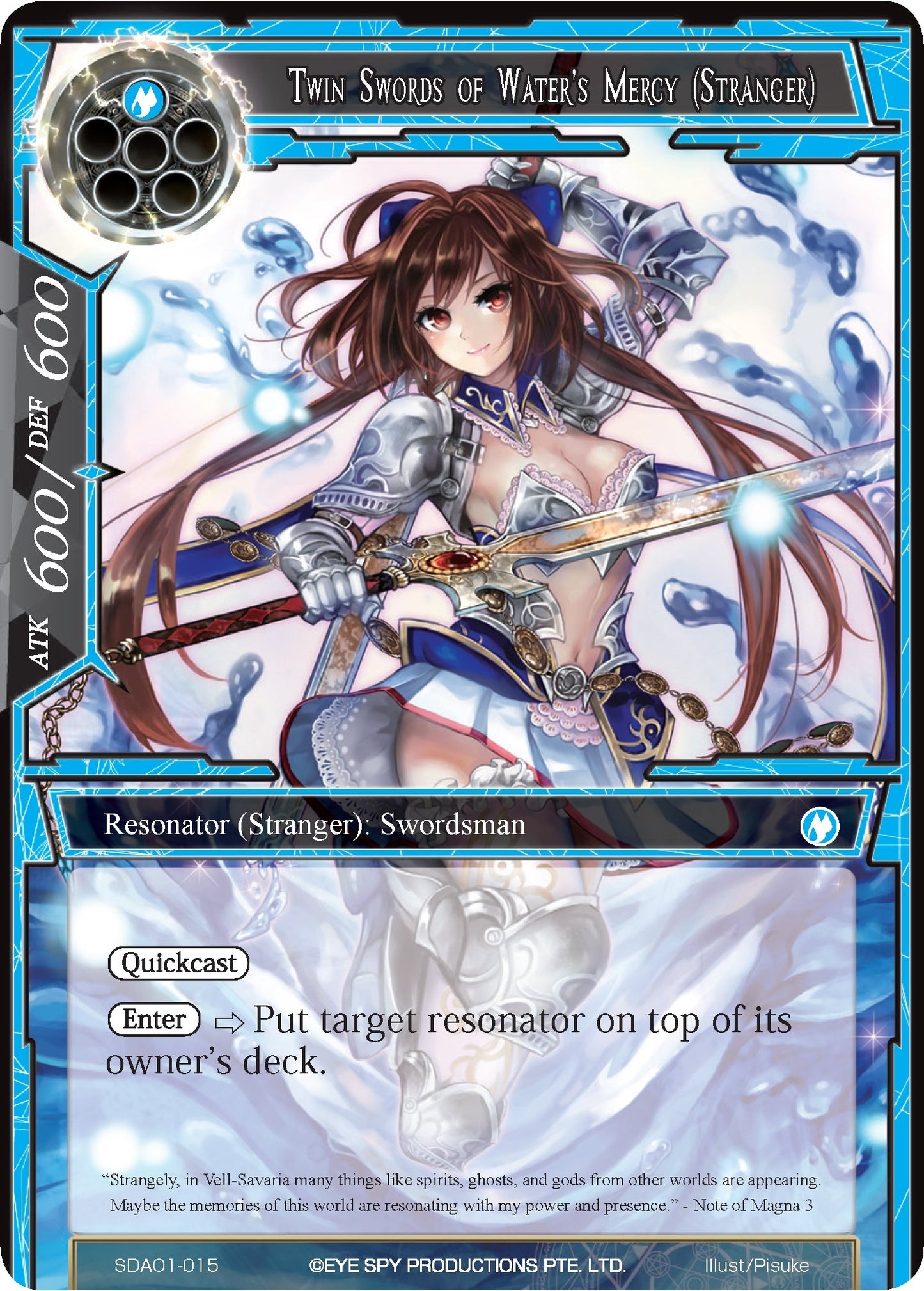 Twin Swords of Water’s Mercy (Stranger) (1015) [AOSD1] - Force of Will Single