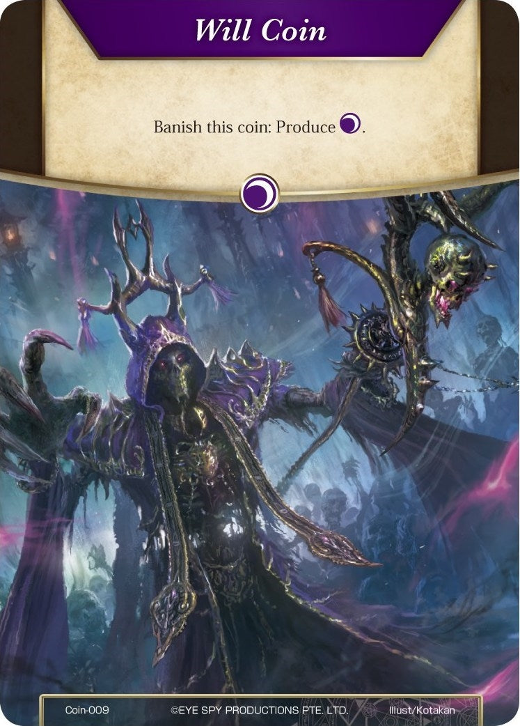 Will Coin - Coin-009 - Lich (0) [AO1] - Force of Will Single