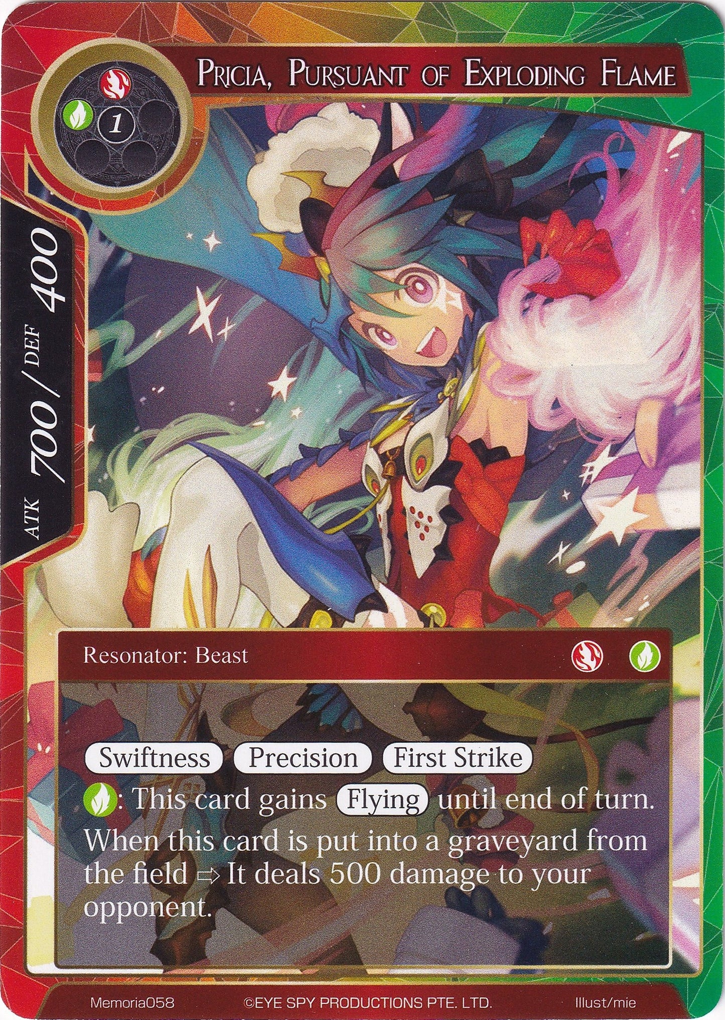 Pricia Pursuant of Exploding Flame (58) [AO1M] - Force of Will Single