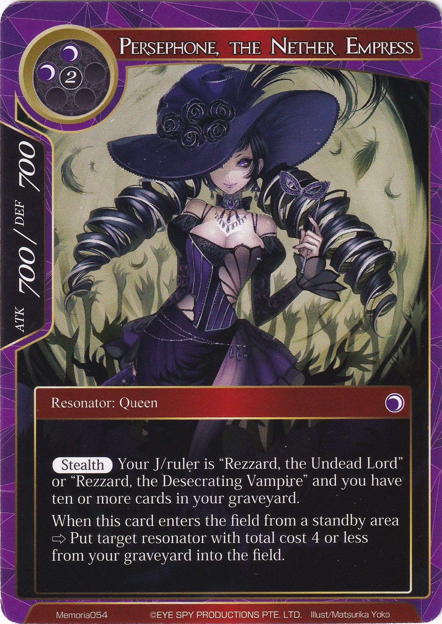 Persephone the Nether Empress (54) [AO1M] - Force of Will Single