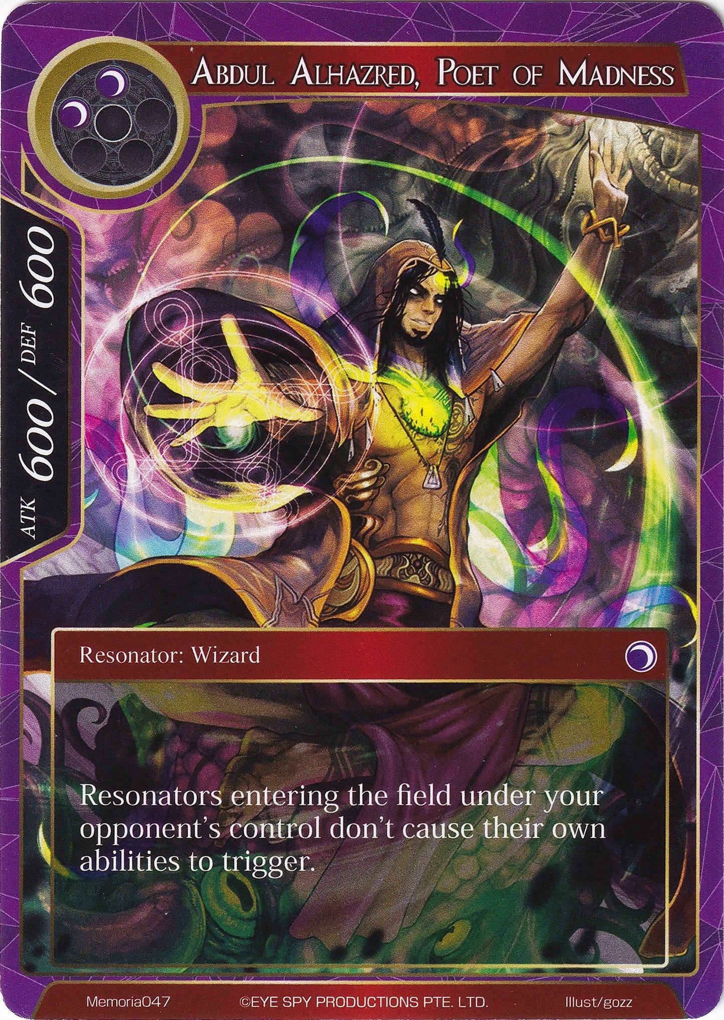 Abdul Alhazred Poet of Madness (47) [AO1M] - Force of Will Single
