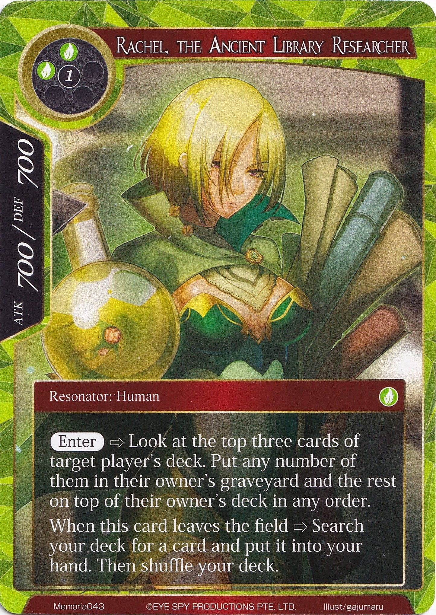 Rachel the Ancient Library Researcher (43) [AO1M] - Force of Will Single