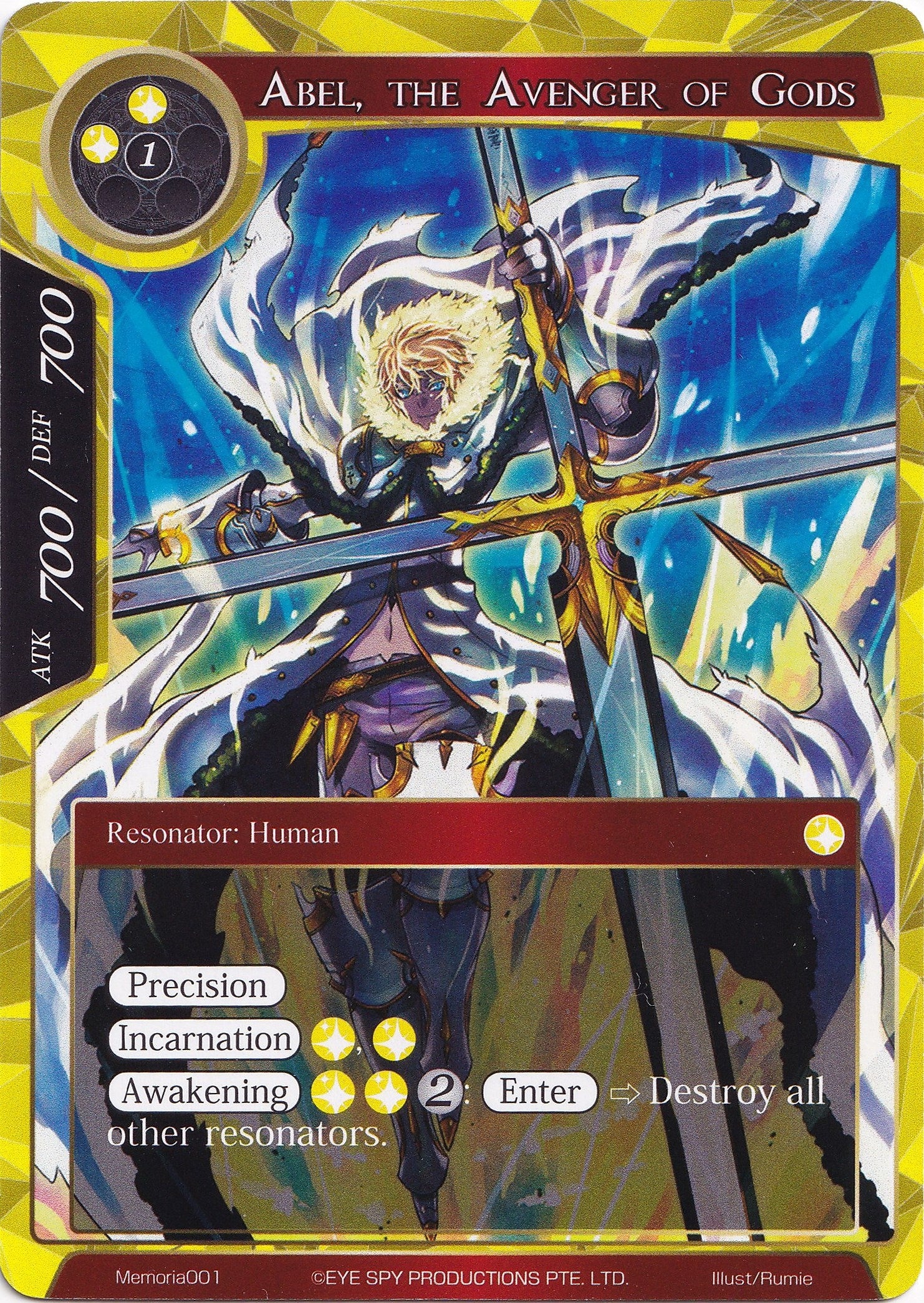 Abel the Avenger of Gods (1) [AO1M] - Force of Will Single