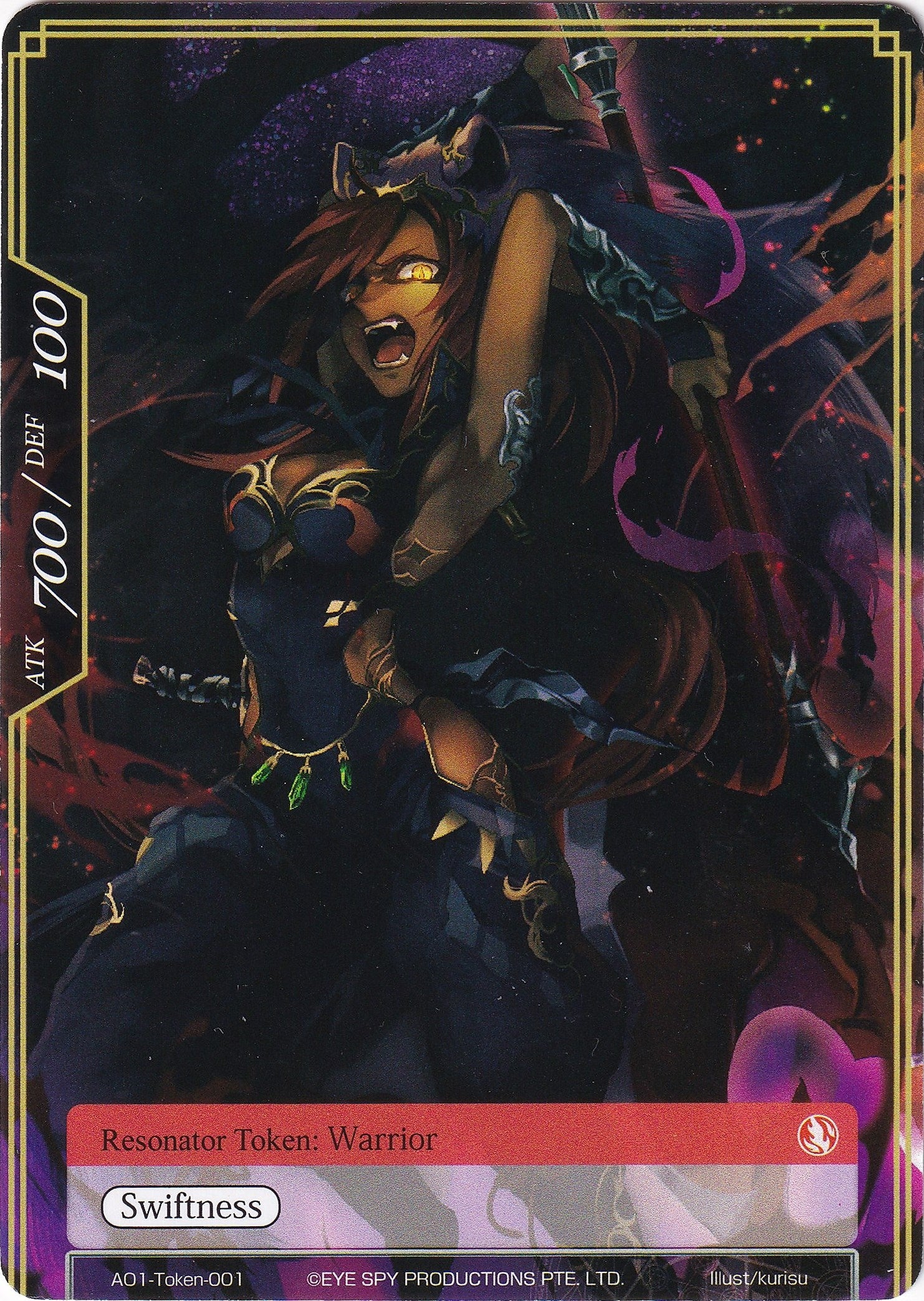 Warrior Token (0) [AO1] - Force of Will Single