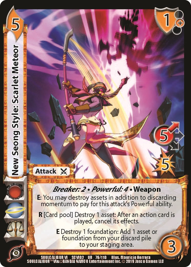 New Seong Style: Scarlet Meteor (76) [SCVI2] - UniVersus Single