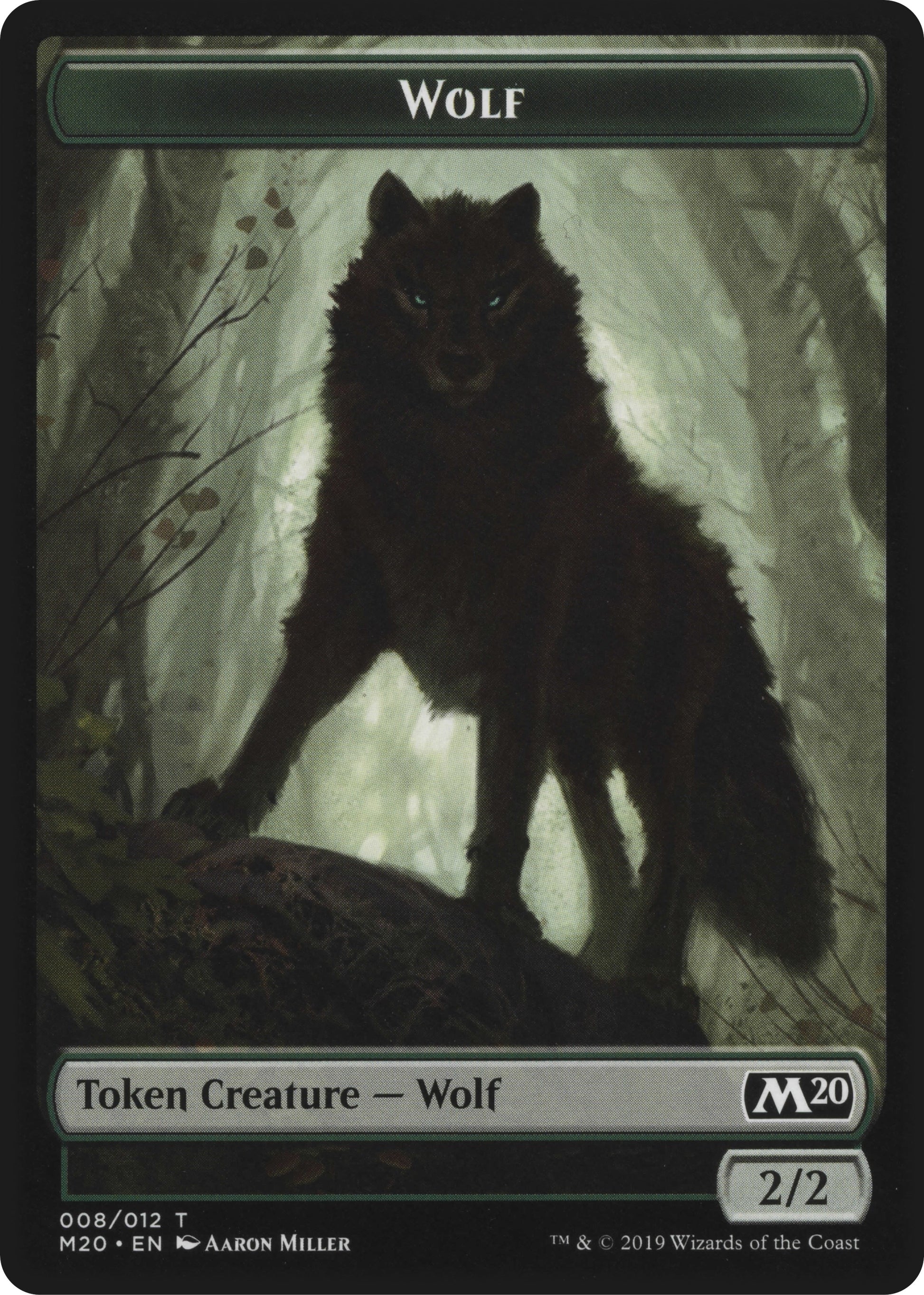 Zombie // Wolf Double-Sided Token (0) [GN2] - MTG Single