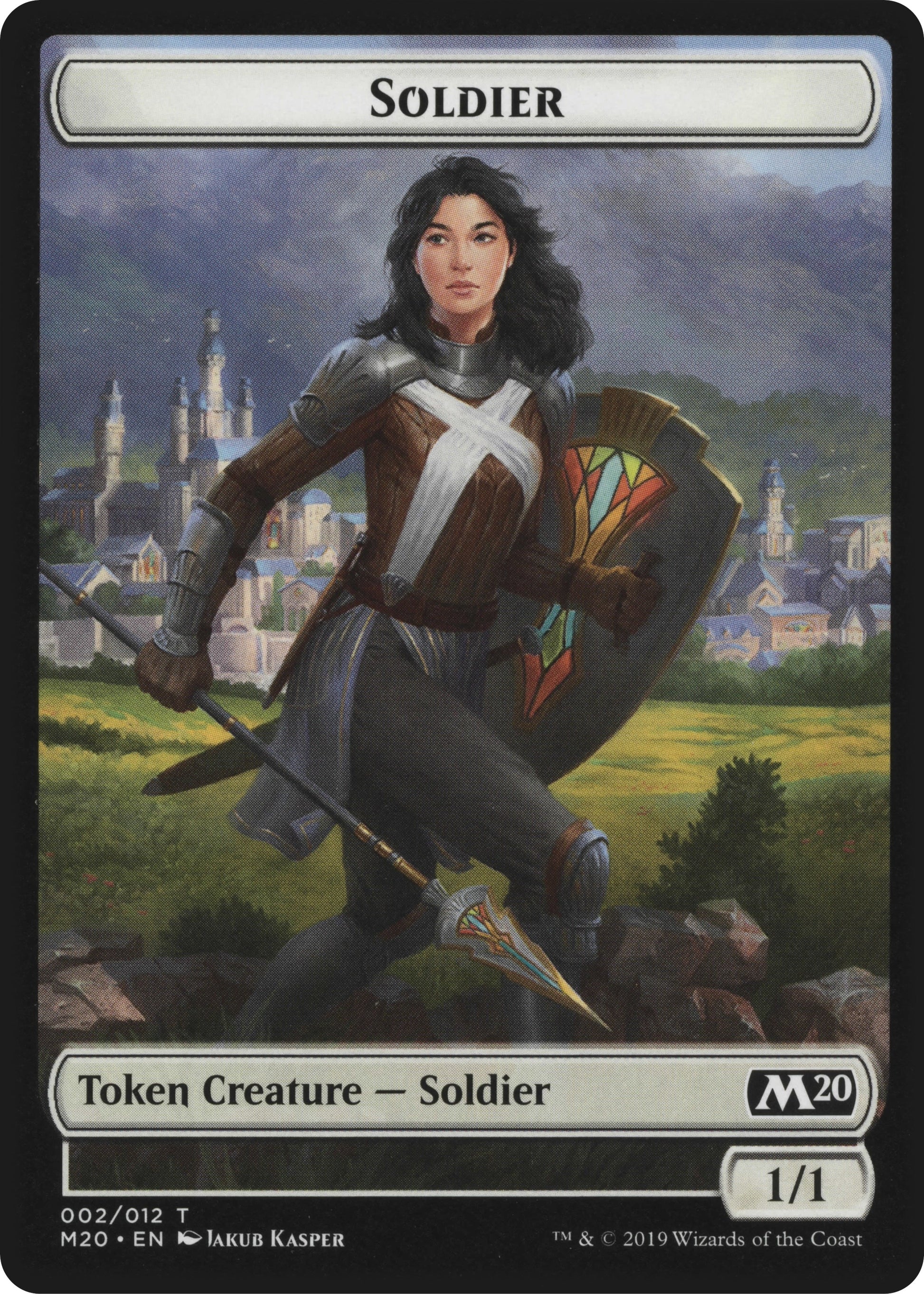 Soldier // Dinosaur Double-Sided Token (0) [GN2] - MTG Single