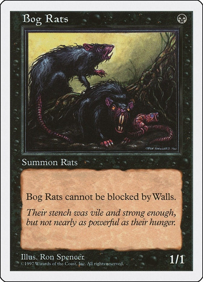 Bog Rats [5ED] - MTG Single
