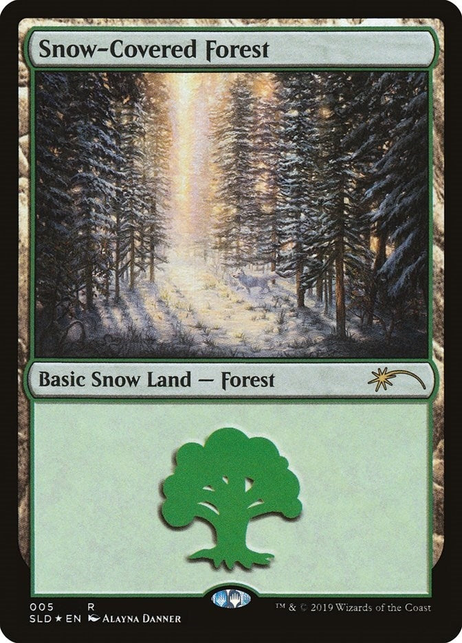 Snow-Covered Forest (5) (5) [SLD] - MTG Single