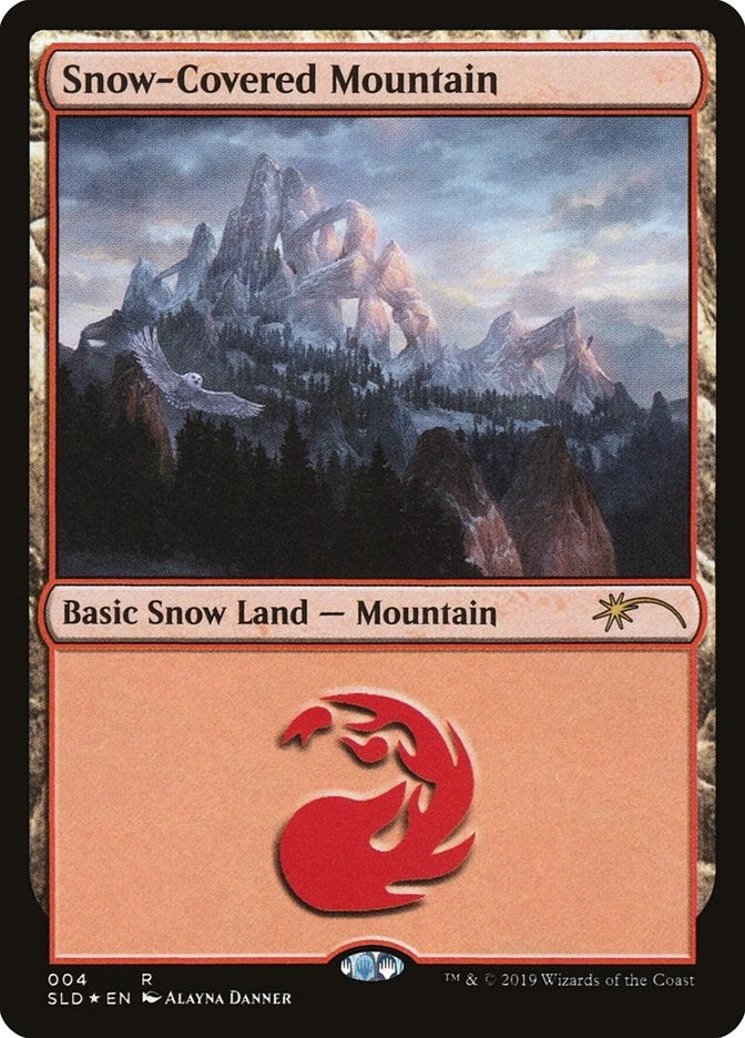 Snow-Covered Mountain (4) (4) [SLD] - MTG Single
