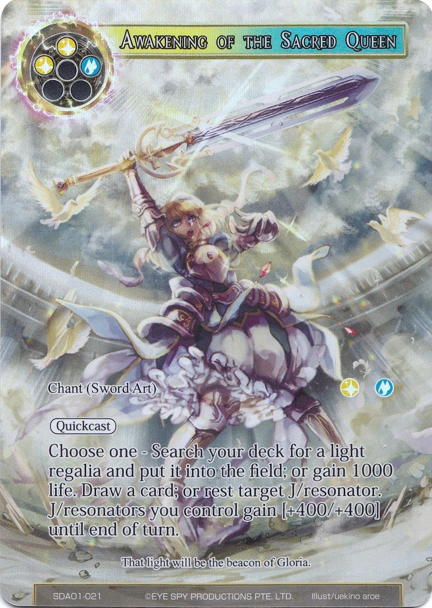 Awakening of the Sacred Queen (Full Art) (1021) [AOSD1] - Force of Will Single