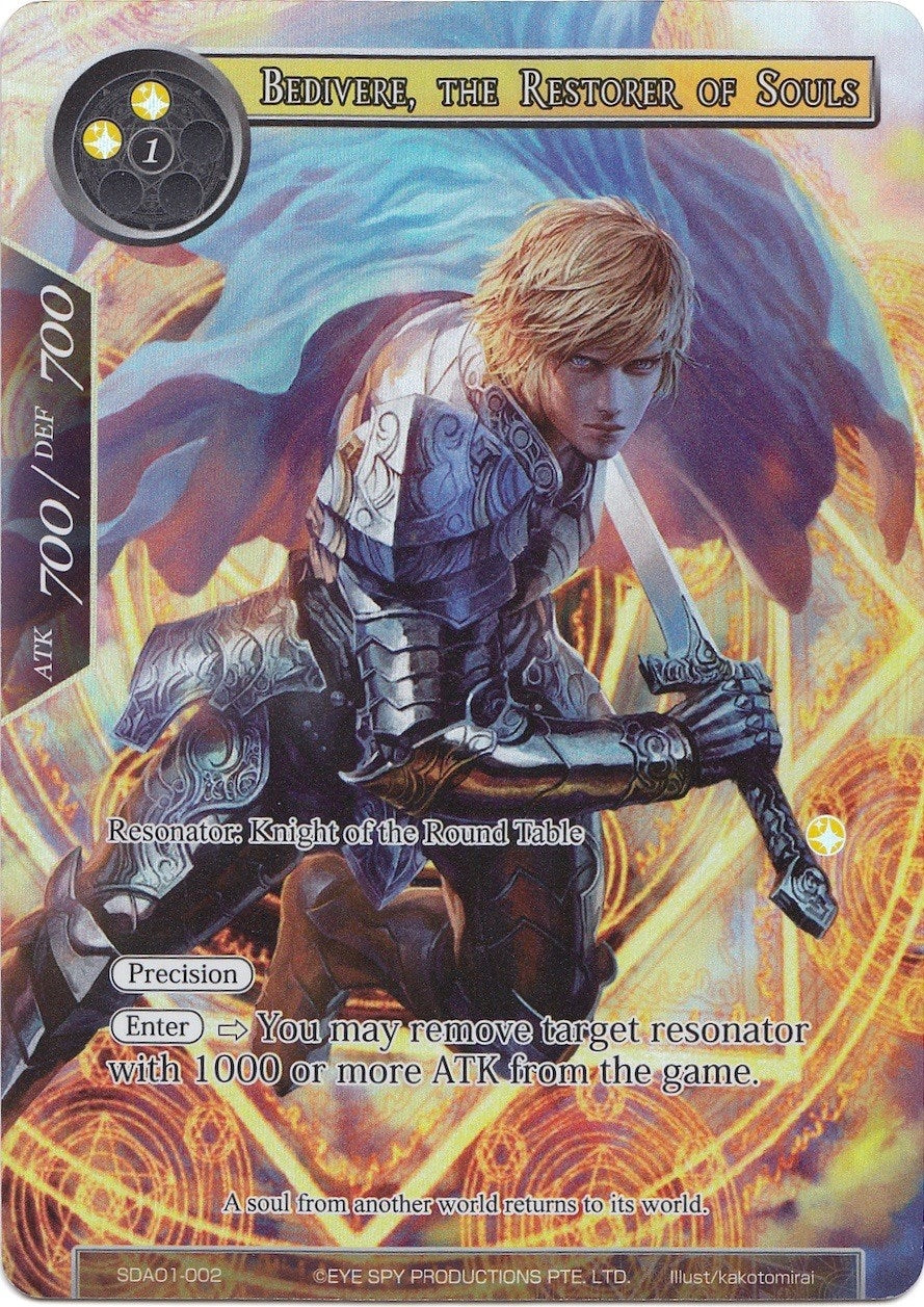 Bedivere the Restorer of Souls (Full Art) (1002) [AOSD1] - Force of Will Single