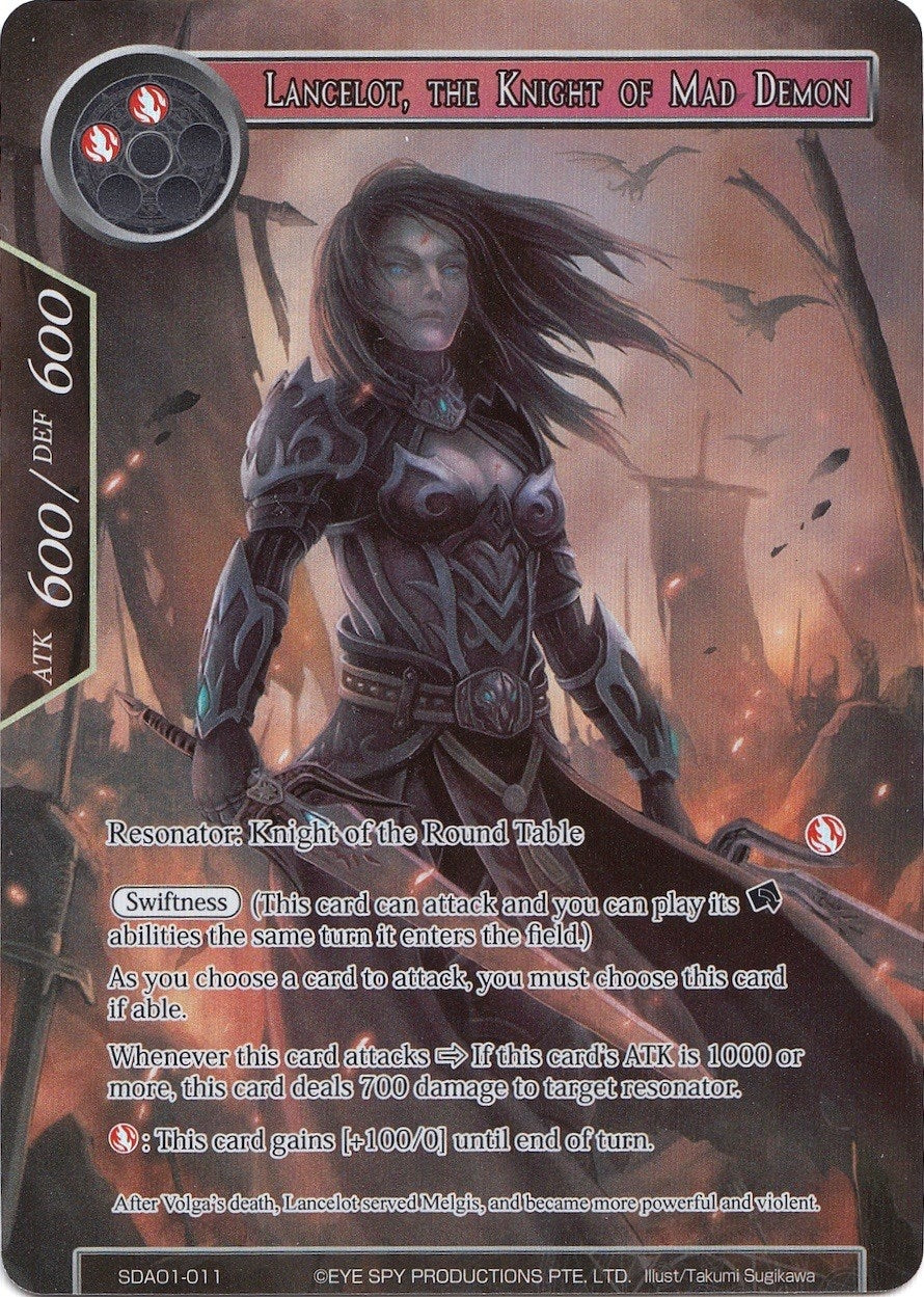 Lancelot the Knight of Mad Demon (Full Art) (1011) [AOSD1] - Force of Will Single