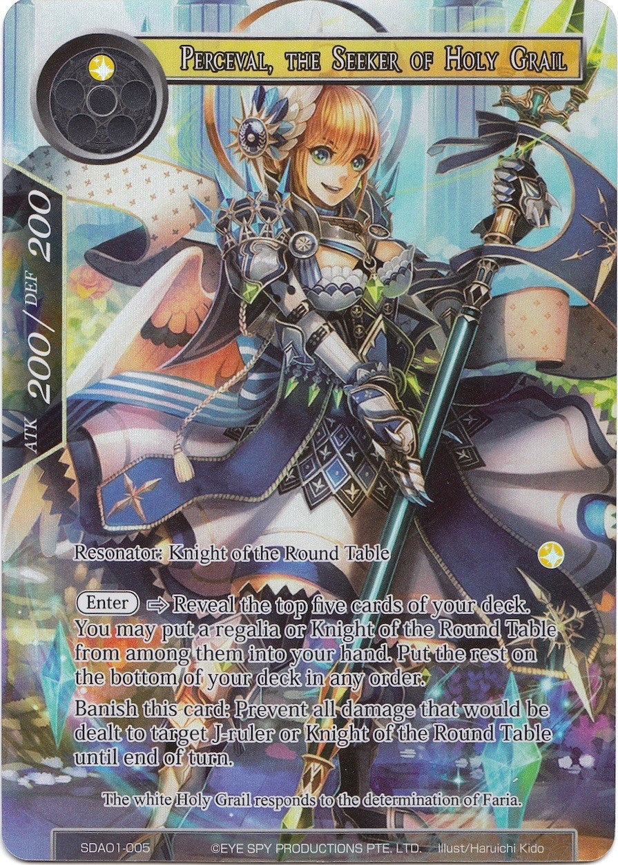 Perceval the Seeker of Holy Grail (Full Art) (1005) [AOSD1] - Force of Will Single
