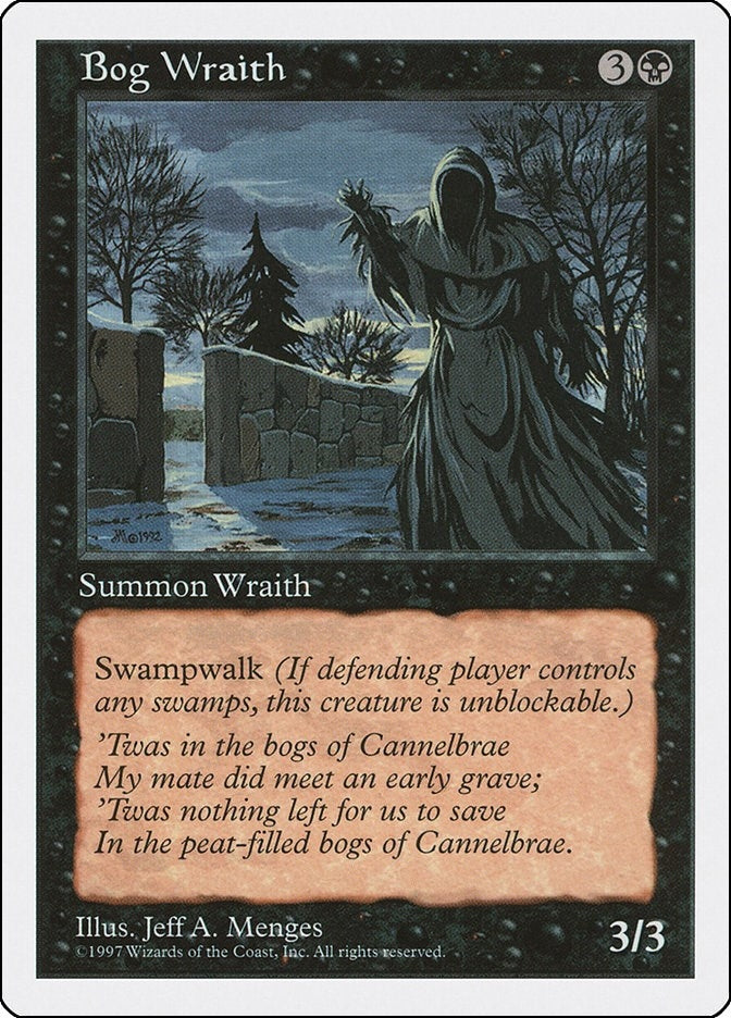 Bog Wraith [5ED] - MTG Single