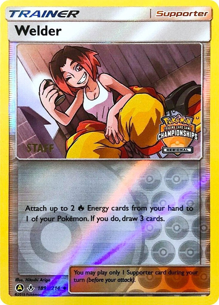 Image for Welder - 189a/214 (Regional Championships) [Staff] (189a/214) (League & Championship Cards) - Pokemon