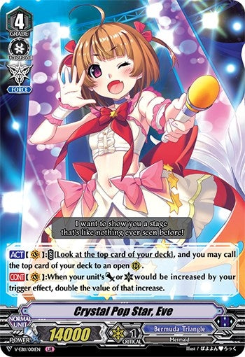 Crystal Pop Star Eve (11001) [V-EB11] - Cardfight Vanguard Single