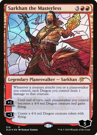 Sarkhan the Masterless (Stained Glass) (514) [SLD] - MTG Single