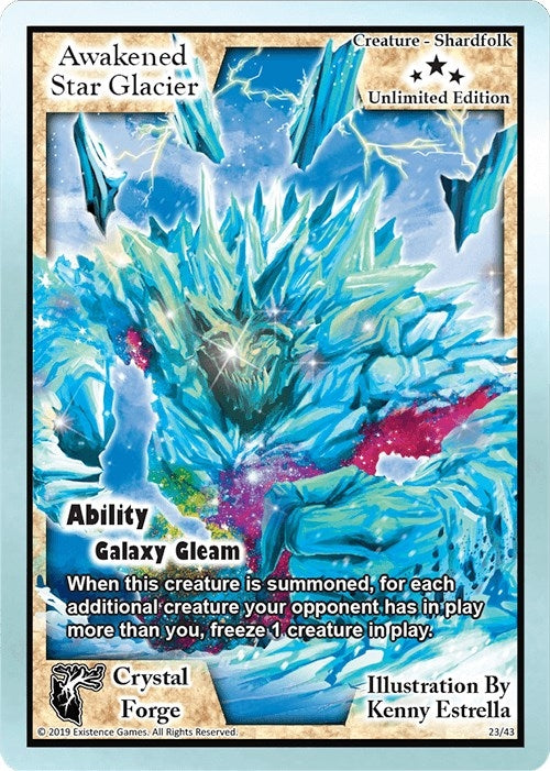 Awakened Star Glacier (Unlimited Edition) (23) [CRF] - Exodus TCG Single